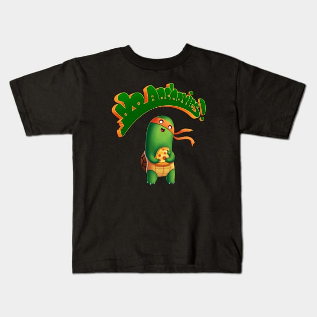 No Anchovies! Kids T-Shirt by Hurricanaan